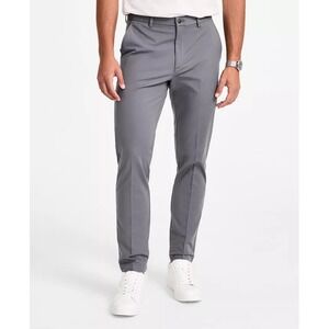 Michael Kors Men's Classic-Fit Cotton-Blend Dress Pants Gray Size 34Wx32 E071085